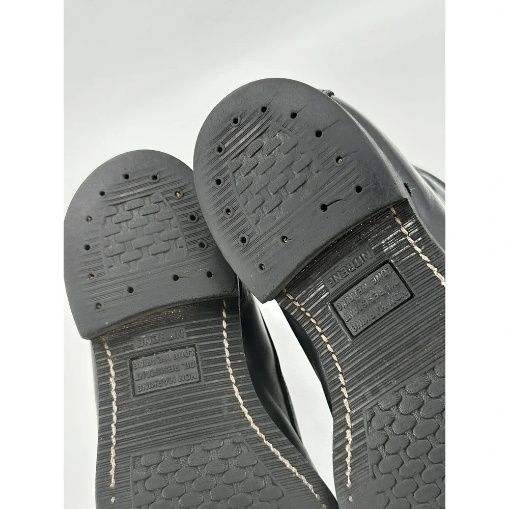 VINTAGE CHIPPEWA USA BAY APACHE UTILITY MEN'S SIZE 8.5D 9554 BLACK‎